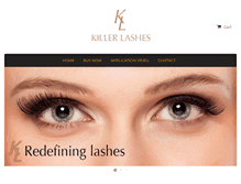 Tablet Screenshot of killer-lashes.com